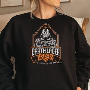 Darth Vader embroidered crew neck sweater